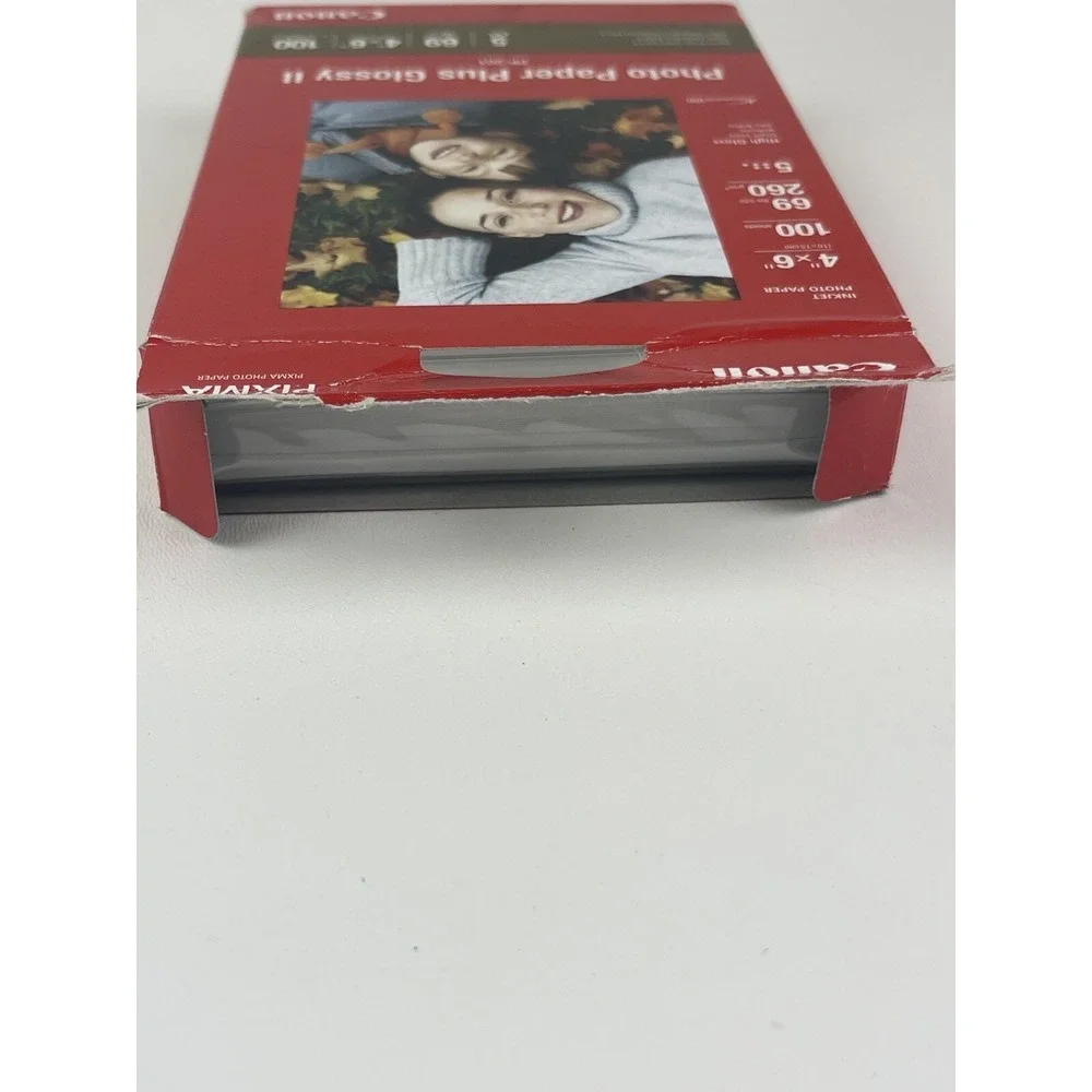 Media Canon PP-201 Photo Paper Plus Glossy II 4x6 inch Approx 80 Sheets